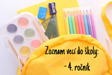 PutMyName - Zoznam vecí do školy – 4. ročník