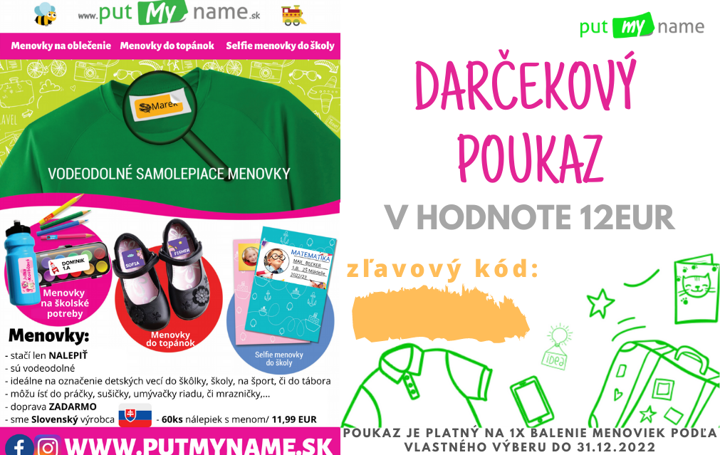 darcekovy poukaz pre menovky