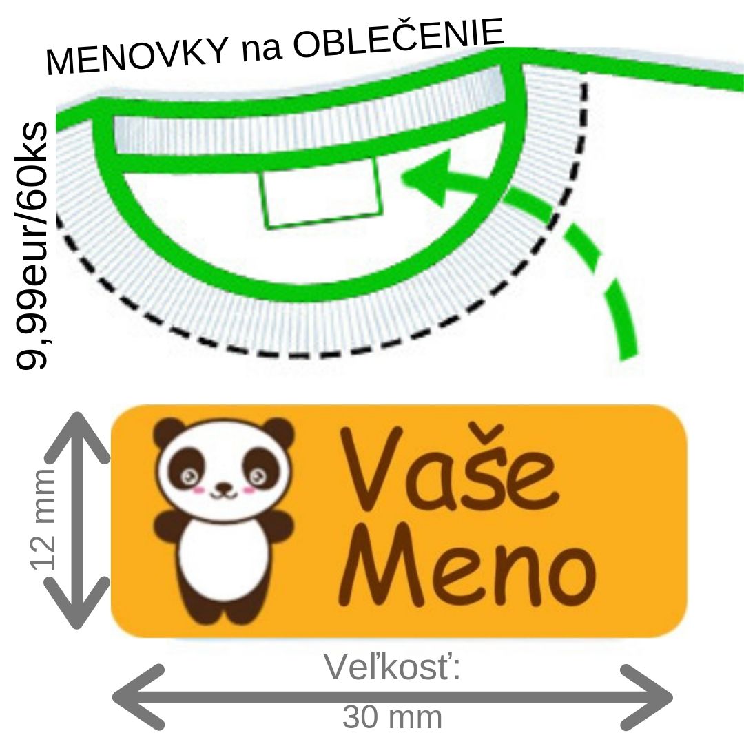 nalepovacie menovky